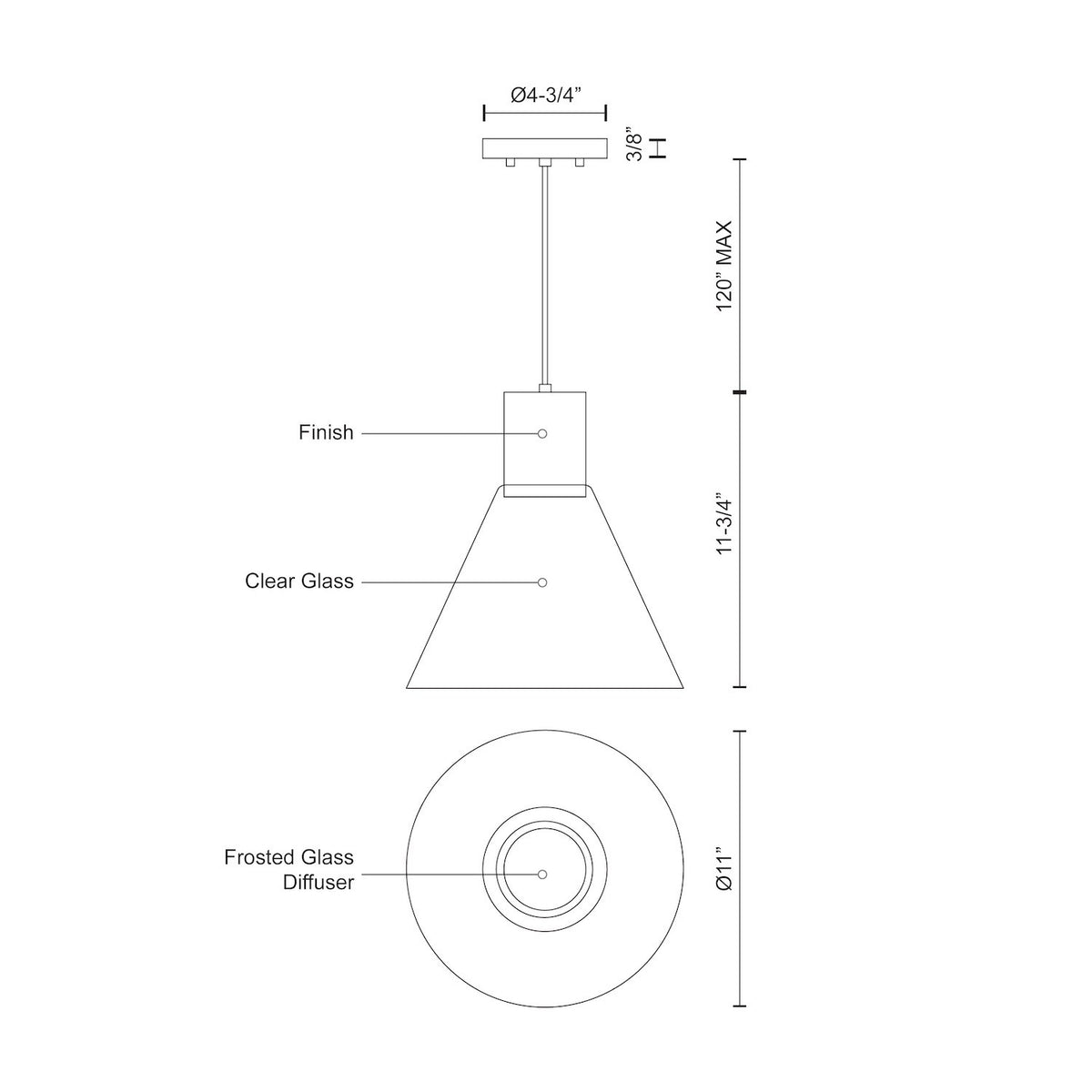 Suspension Vanier – vue 3