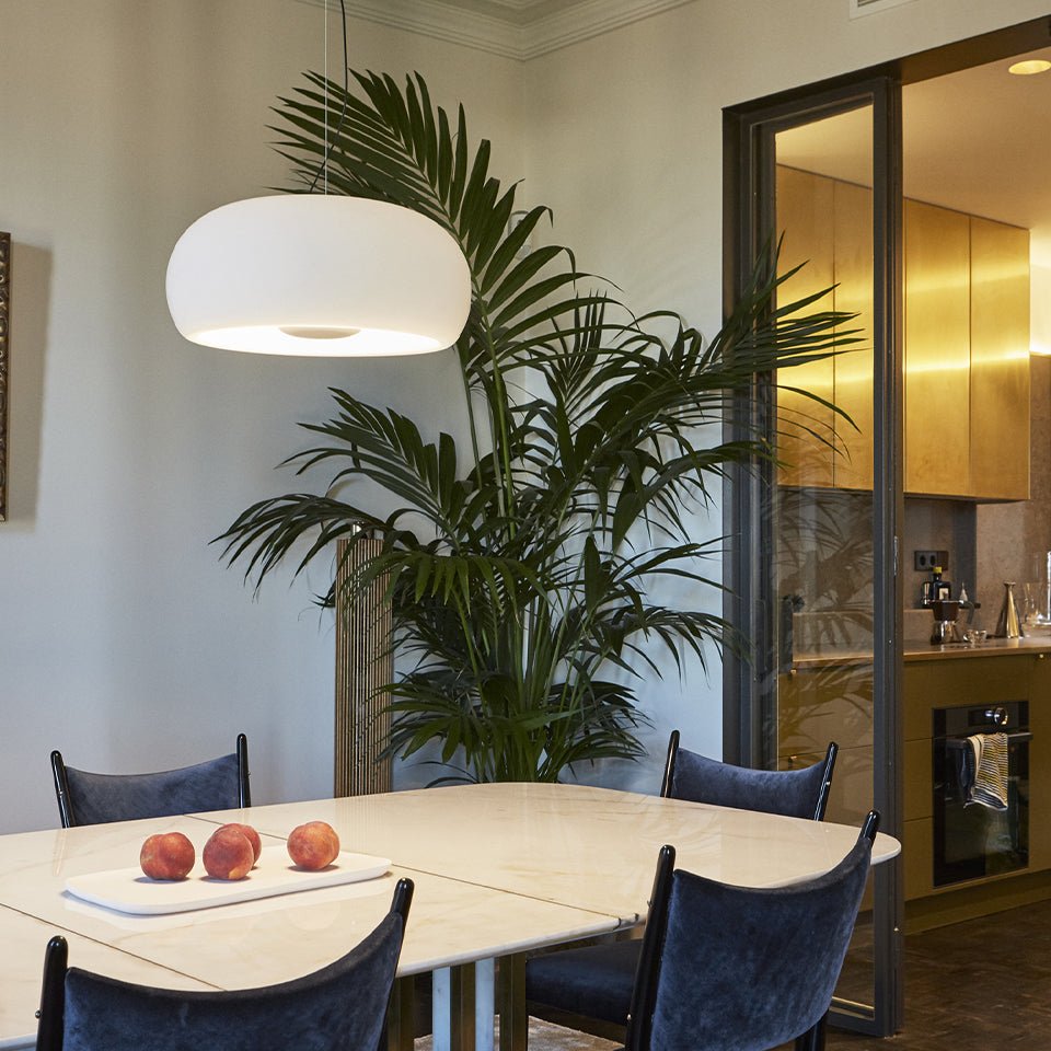 Suspension Vetra - Blanc Vetra 43 (16.92") 0 - 10V by Marset | Luminaires & cie