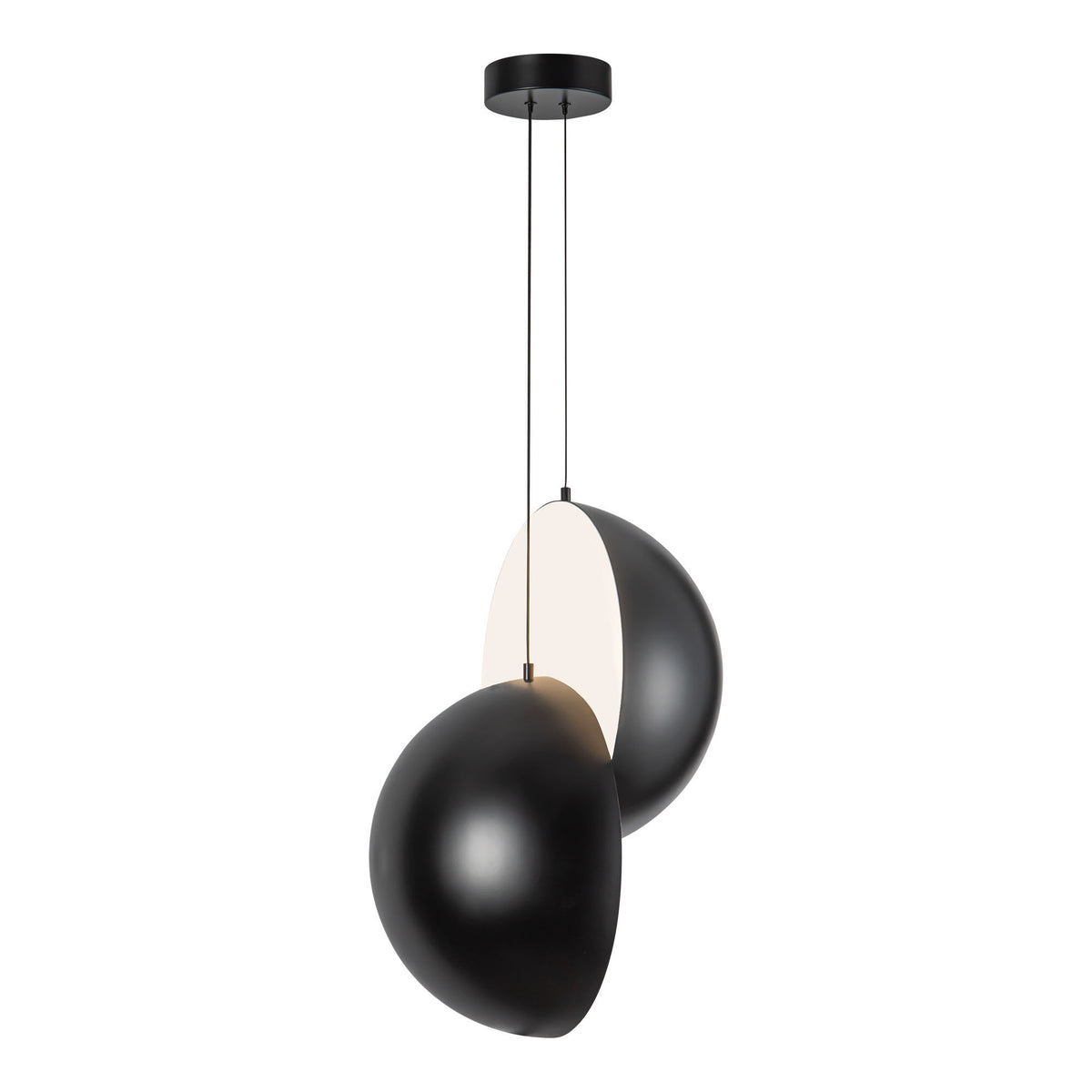 Suspension Void Noir – vue 2