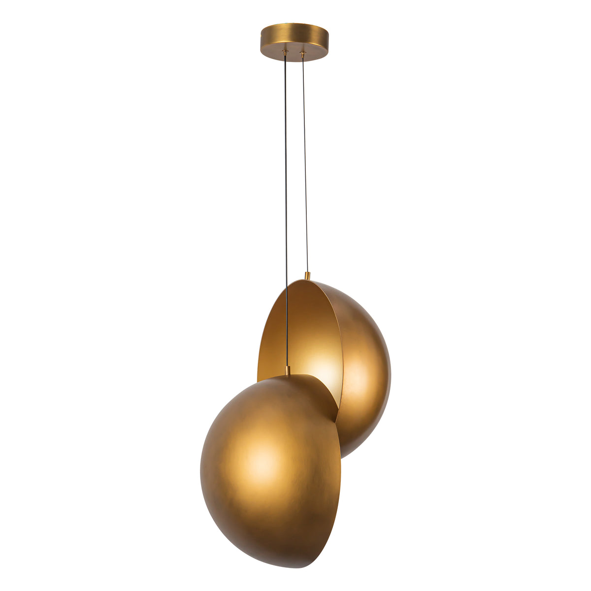 Suspension Void Laiton vintage – vue 3