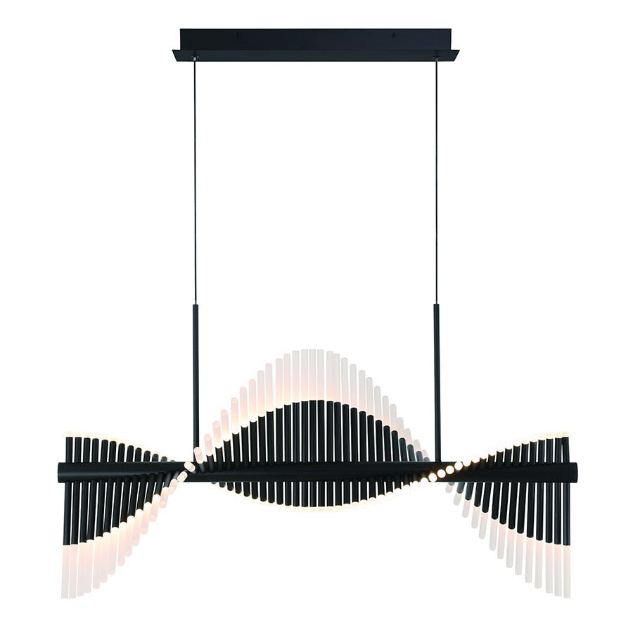 Suspension Voltik - Noir mat 60" by Eurofase | Luminaires & cie