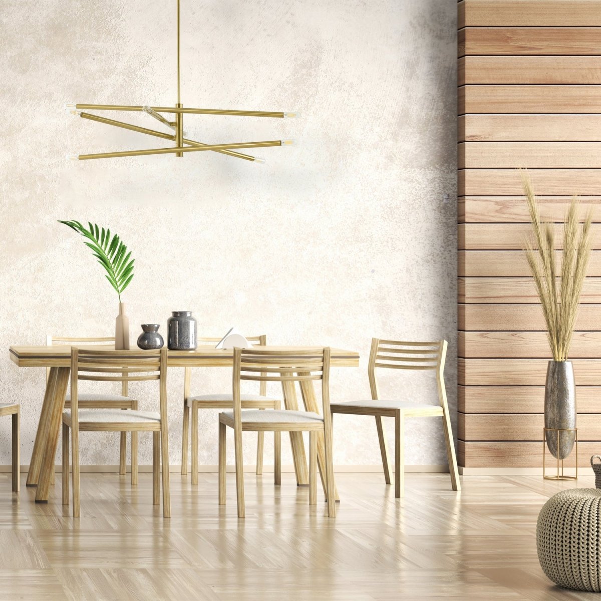 Suspension Wand - 35.5 Aged Brass by Dainolite | Luminaires & cie