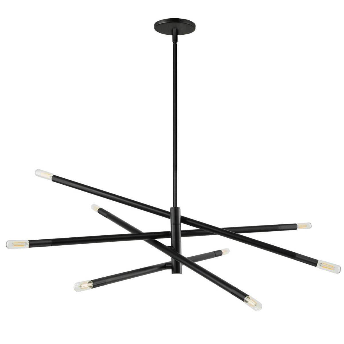 Suspension Wand - 50 Matte Black by Dainolite | Luminaires & cie