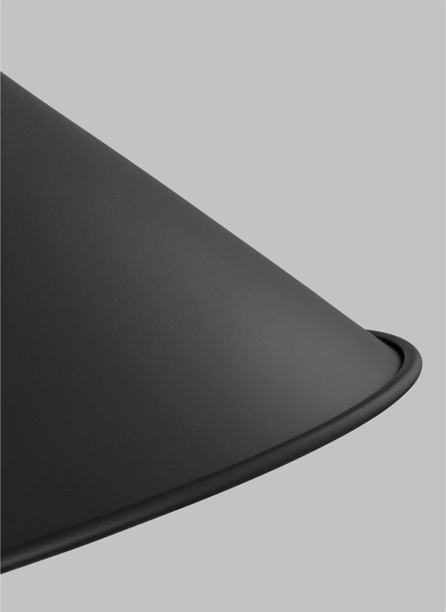 Suspension Wellfleet Cone - Nickel noir et raffiné de minuit Noir de minuit 23 1/2" by Visual Comfort Studio | Luminaires & cie