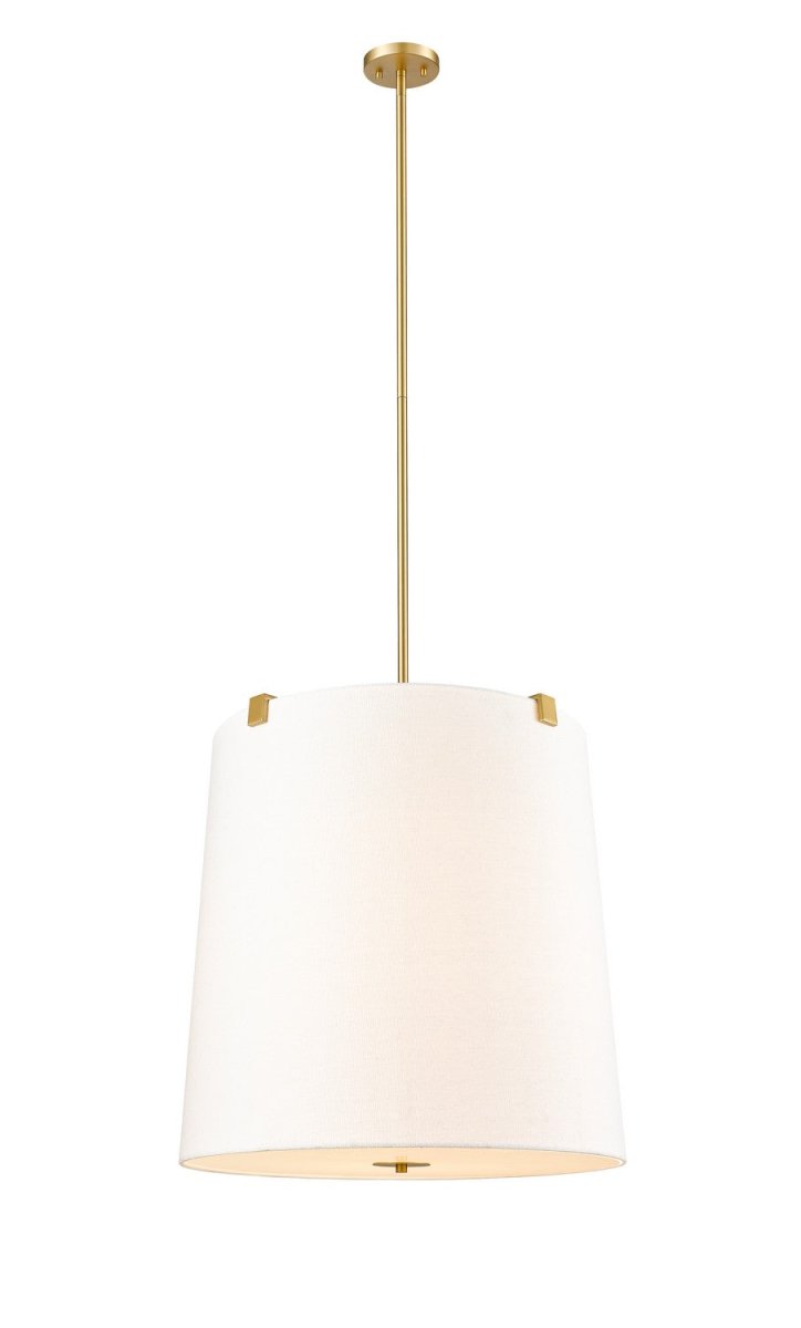 Suspension Weston - Or moderne Lin blanc 24" by Z-Lite | Luminaires & cie