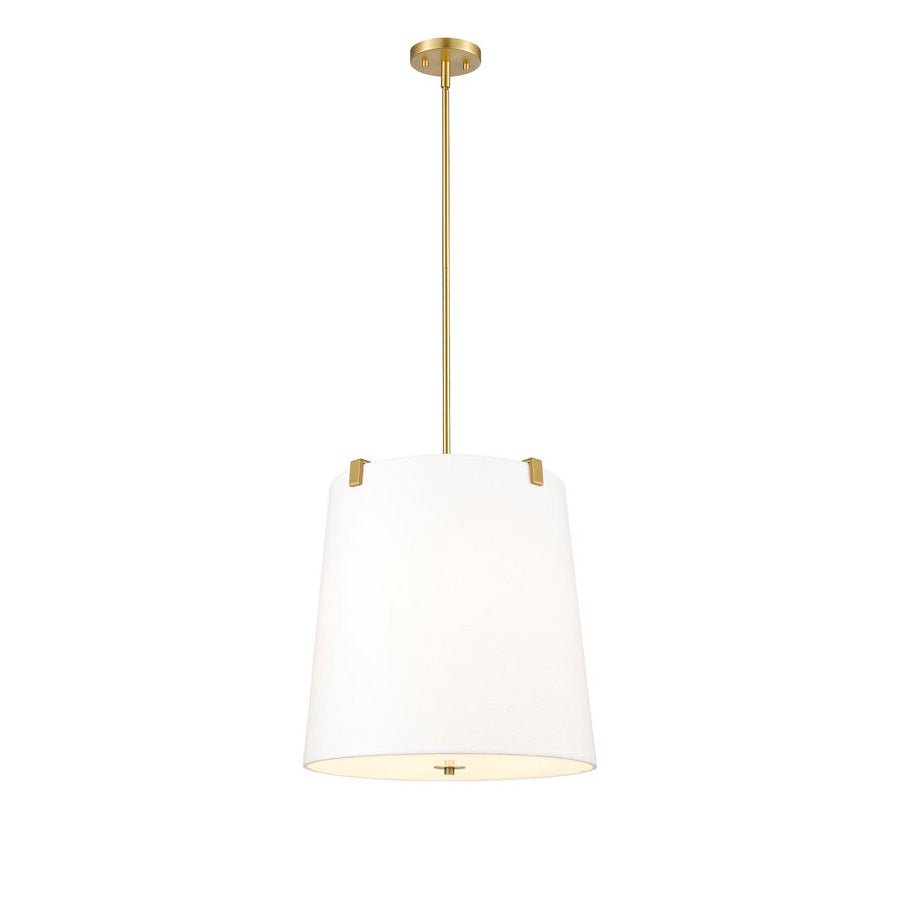 Suspension Weston - Or moderne Lin blanc 18" by Z - Lite | Luminaires & cie