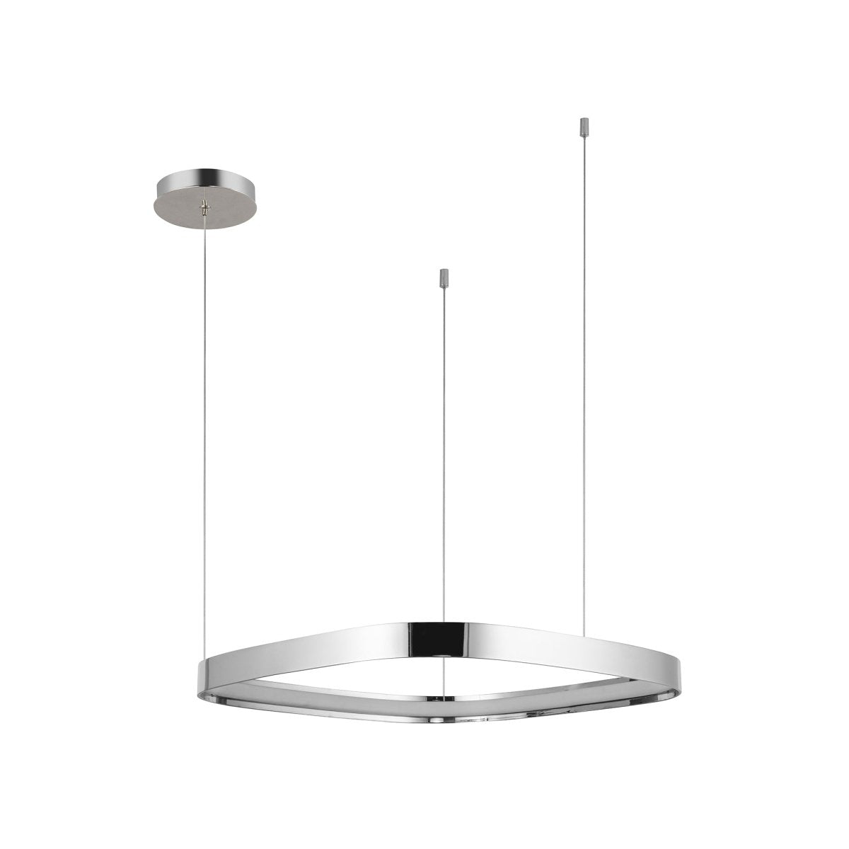 Suspension Yukon - Nickel poli 19 3/4" by Kuzco Lighting | Luminaires & cie