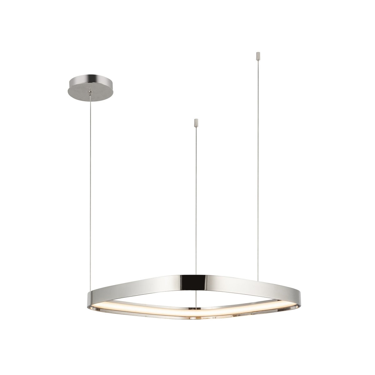 Suspension Yukon - Nickel poli 19 3/4" by Kuzco Lighting | Luminaires & cie