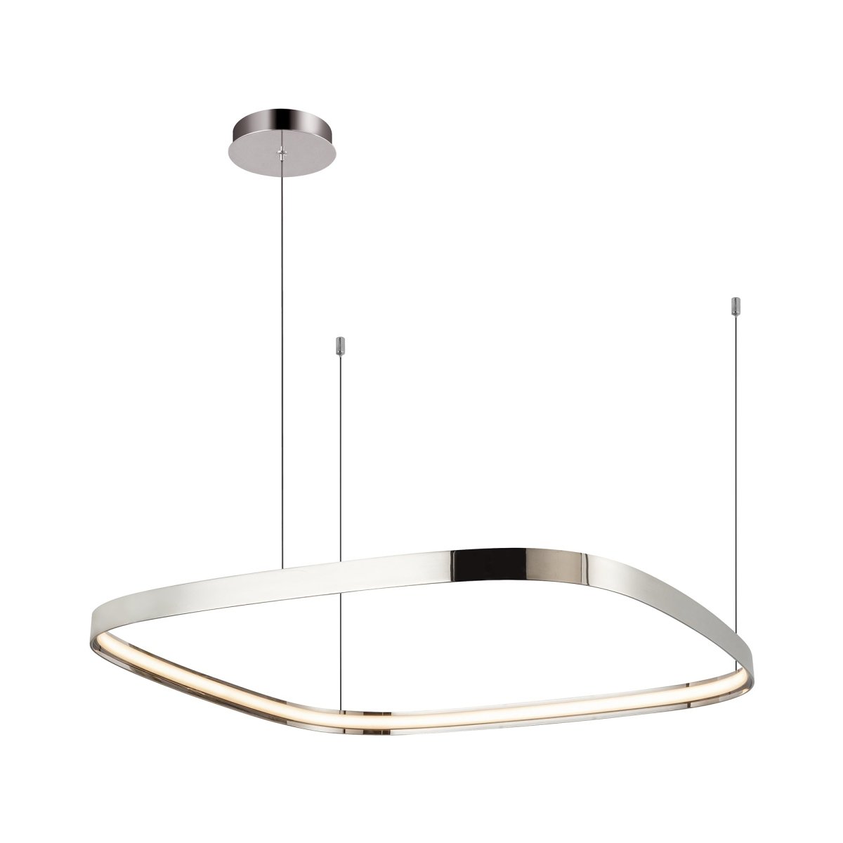 Suspension Yukon - Nickel poli 31 1/2" by Kuzco Lighting | Luminaires & cie