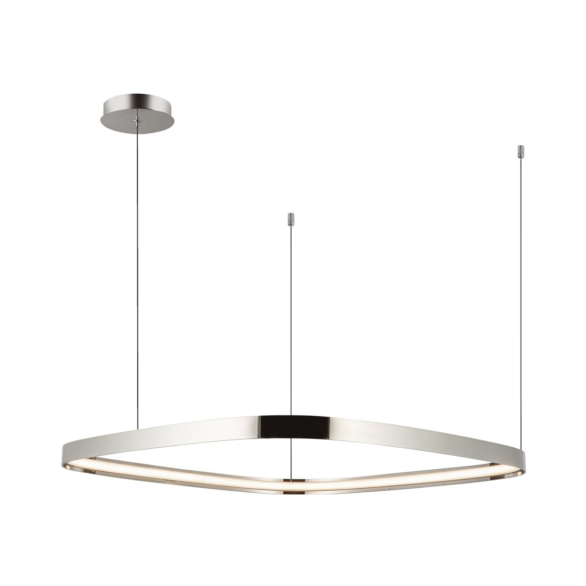 Suspension Yukon - Nickel poli 31 1/2" by Kuzco Lighting | Luminaires & cie