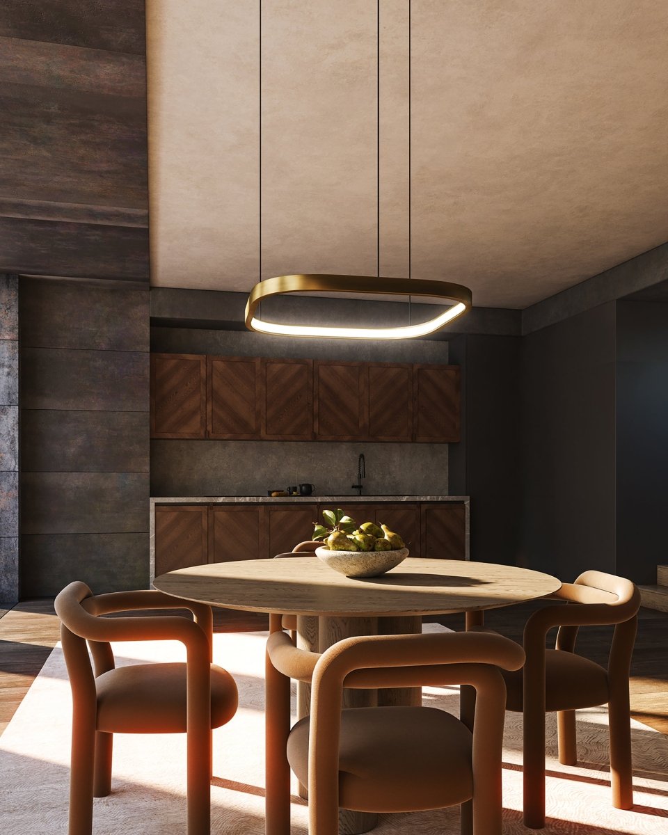 Suspension Yukon - Laiton vintage 31 1/2" by Kuzco Lighting | Luminaires & cie