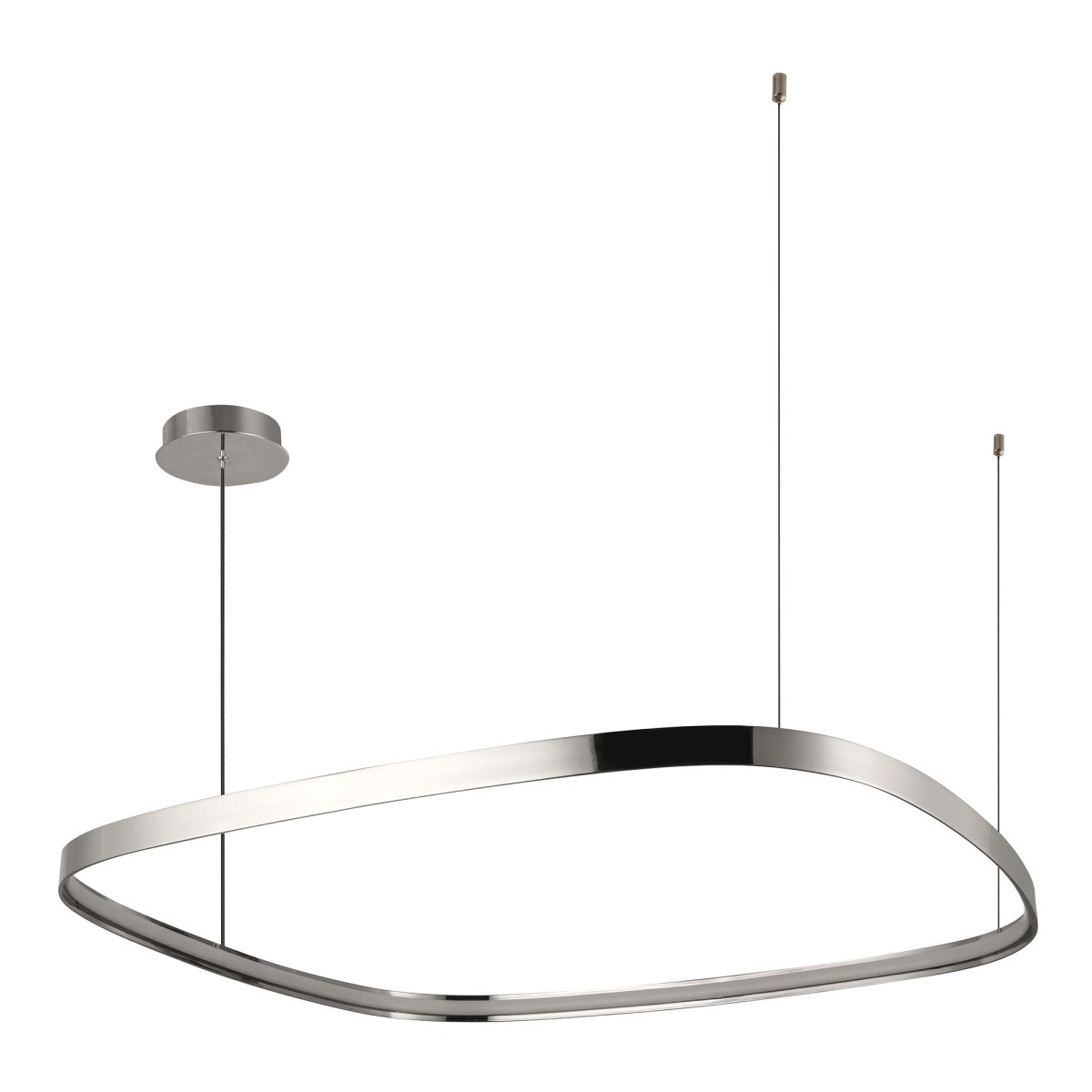 Suspension Yukon - Nickel poli 39 1/4" by Kuzco Lighting | Luminaires & cie