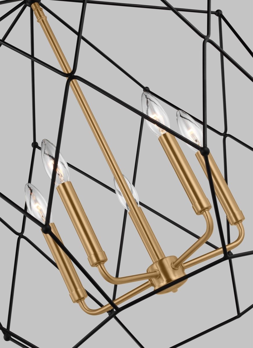 Suspension Zarra - Laiton satiné 23" Ampoules non - incluses by Visual Comfort Studio | Luminaires & cie