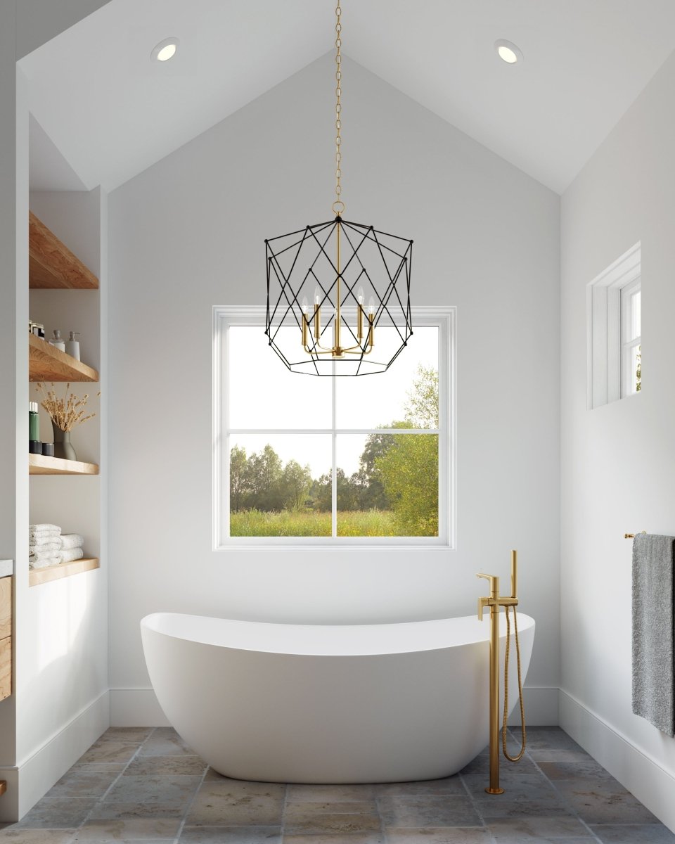 Suspension Zarra - Laiton satiné 23" Ampoules non - incluses by Visual Comfort Studio | Luminaires & cie