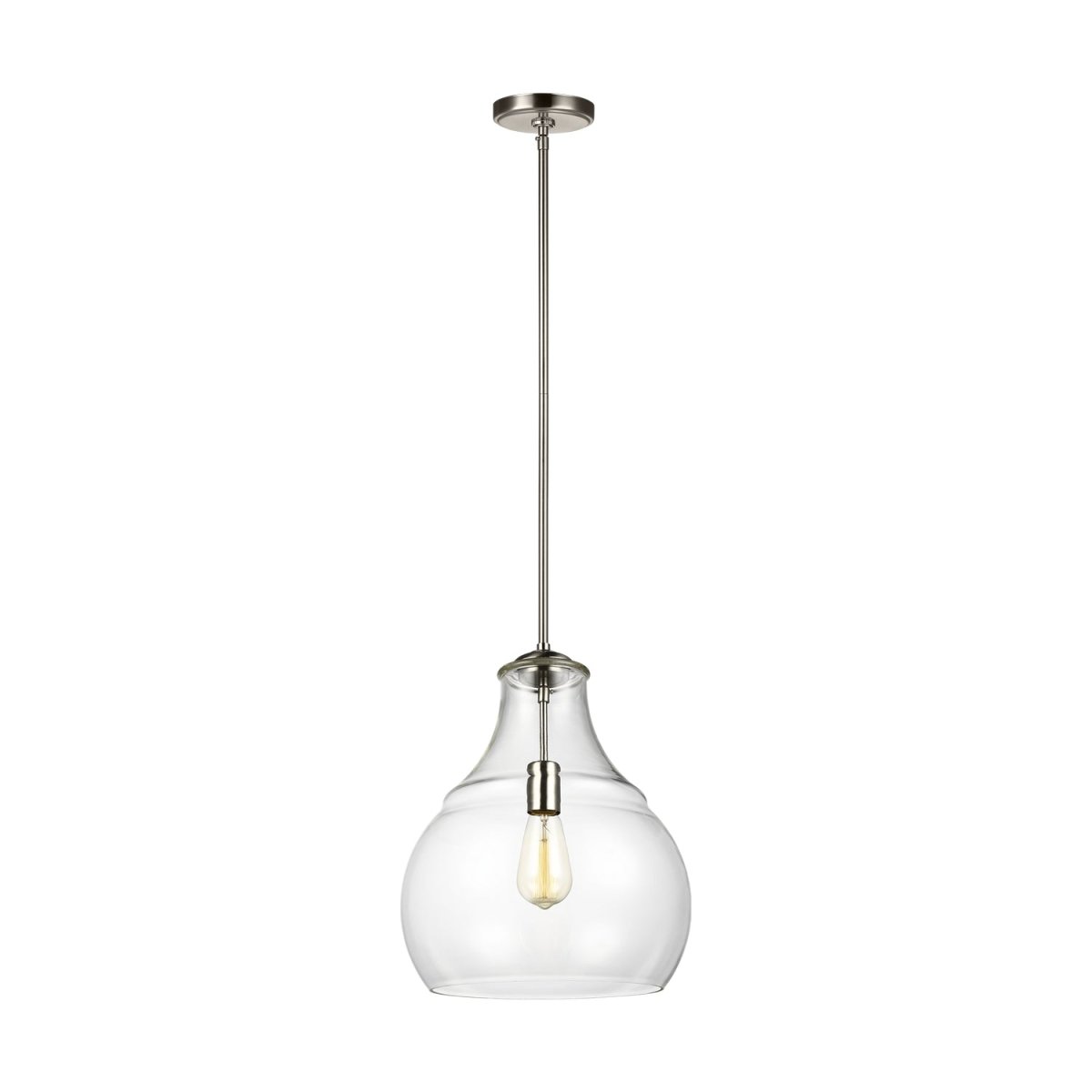 Suspension Zola - Nickel satiné by Visual Comfort Studio | Luminaires & cie