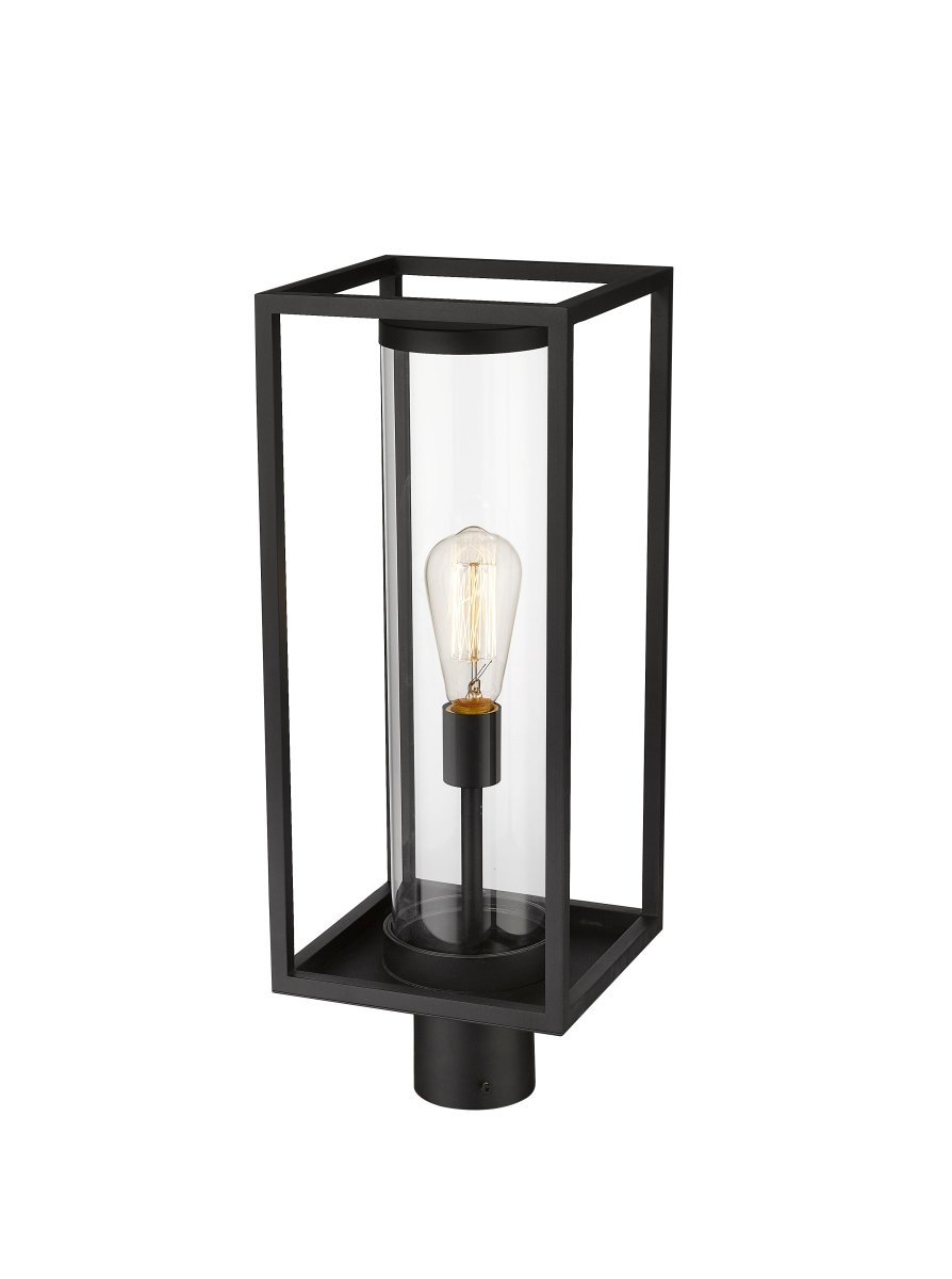 Tête de pôteau extérieure Dunbroch - Bronze foncé + Laiton extérieur 20 1/4" by Z-Lite | Luminaires & cie