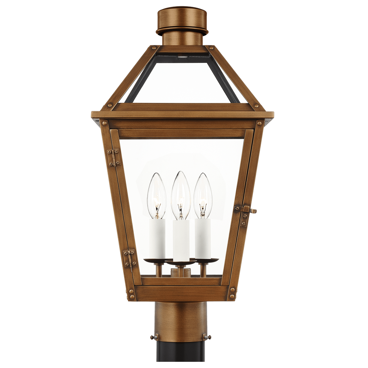 Tête de poteau extérieure Hyannis - Cuivre naturel by Visual Comfort Studio | Luminaires & cie