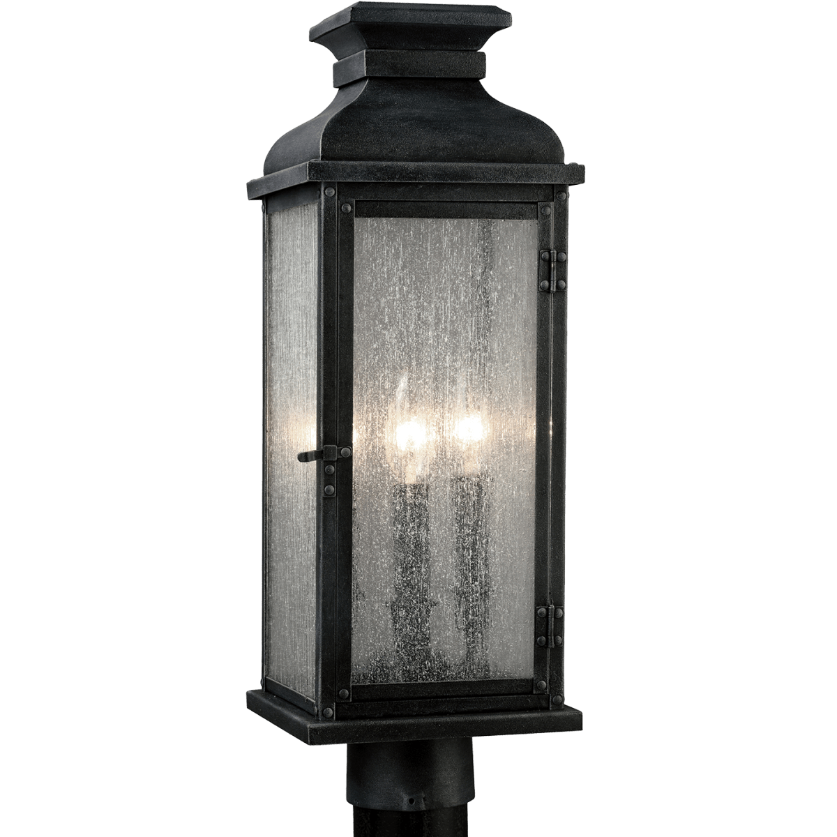 Tête de poteau extérieure Pediment - by Visual Comfort Studio | Luminaires & cie