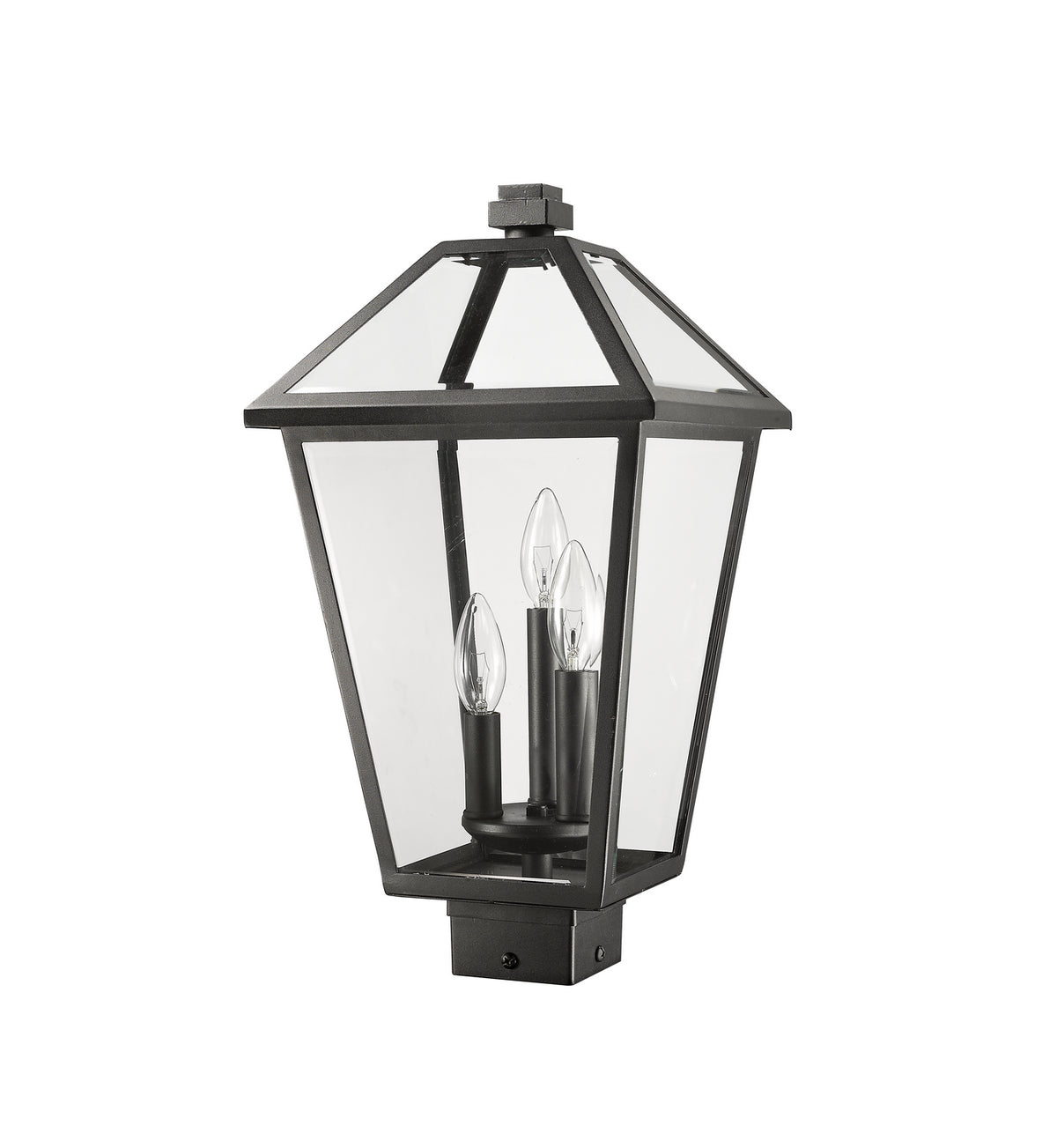 Tête de pôteau extérieure Talbot Carré, Noir, 10" – vue 5