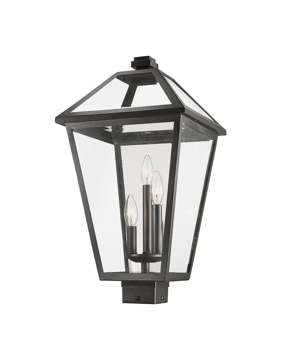 Tête de pôteau extérieure Talbot Carré, Noir, 12 1/4" – vue 2