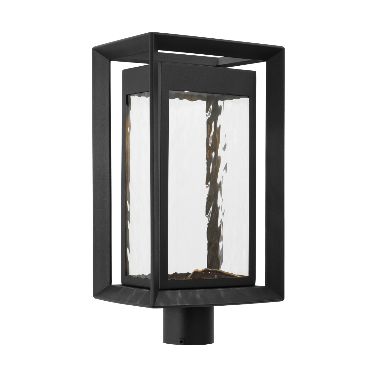 Tête de poteau extérieure Urbandale - Black texturé by Visual Comfort Studio | Luminaires & cie