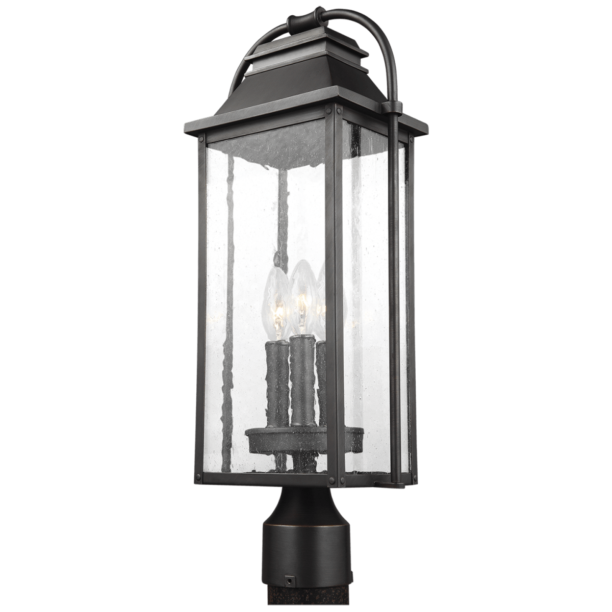 Tête de poteau extérieure Wellsworth - Bronze antique by Visual Comfort Studio | Luminaires & cie