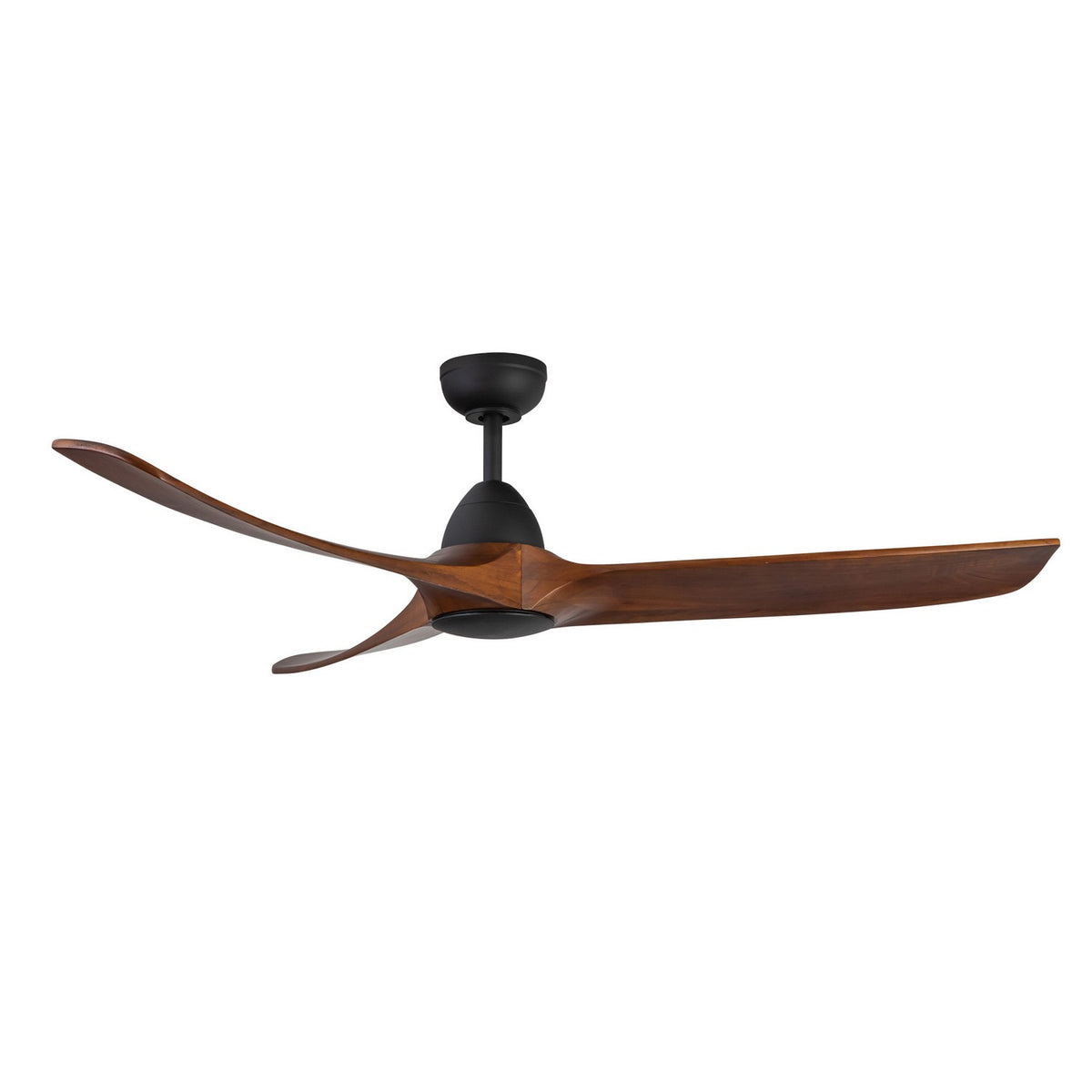 Ventilateur de plafond Baylor Noir mat / Noyer foncé, No – Kuzco Lighting