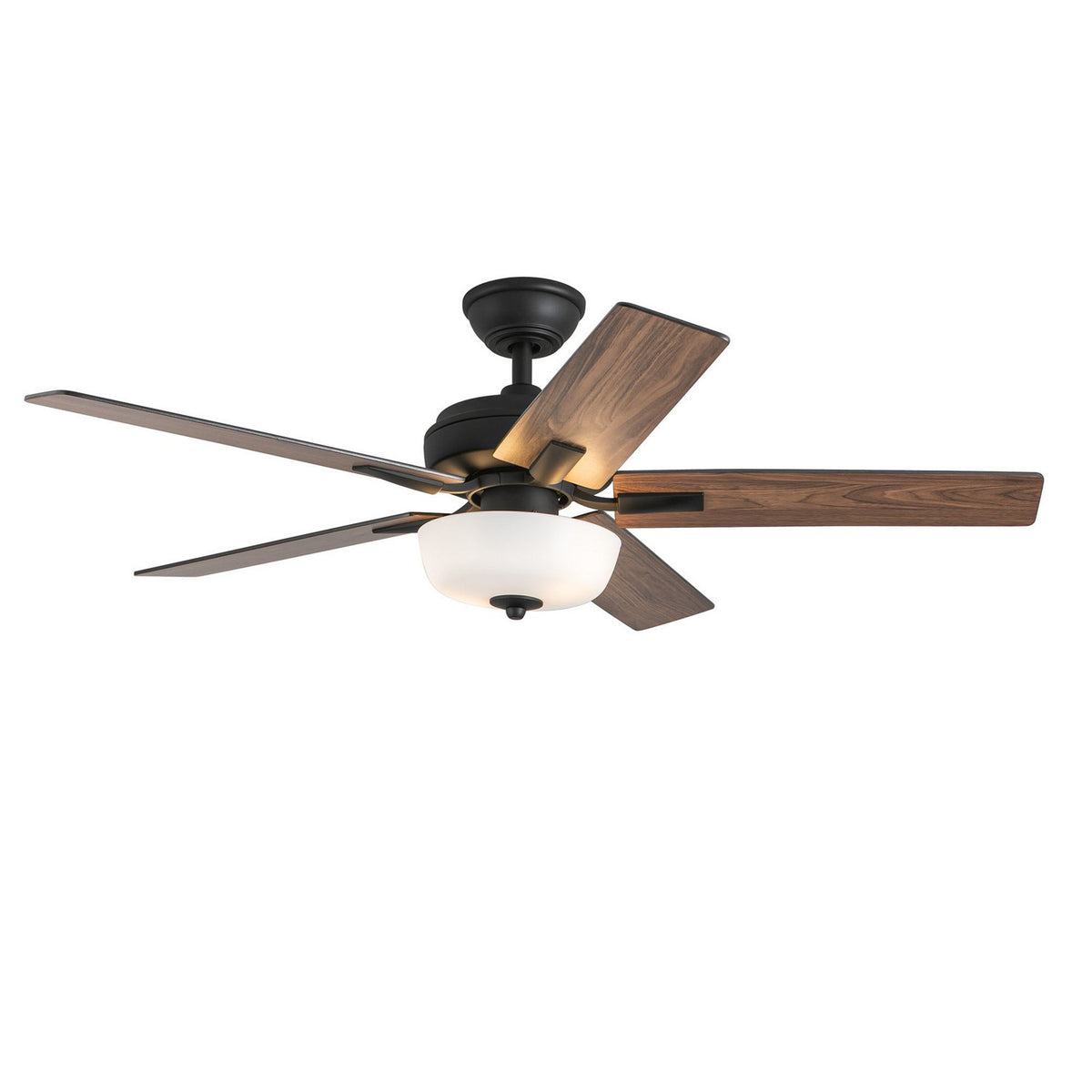 Ventilateur de plafond Erikson Ensemble d'éclairage avec commande murale, Noir – vue 2