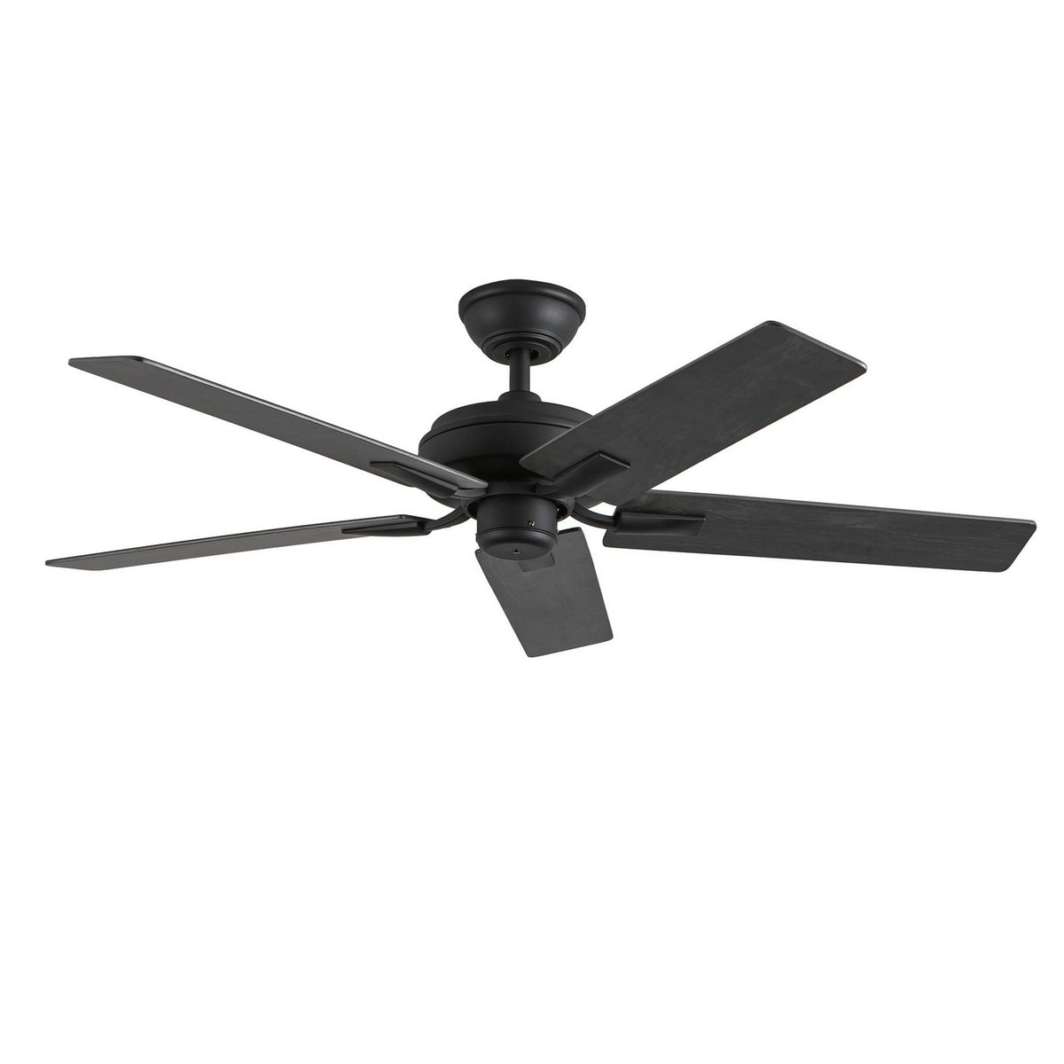Ventilateur de plafond Erikson Sans kit d'éclairage avec contrôle mural, Noir – Kuzco Lighting