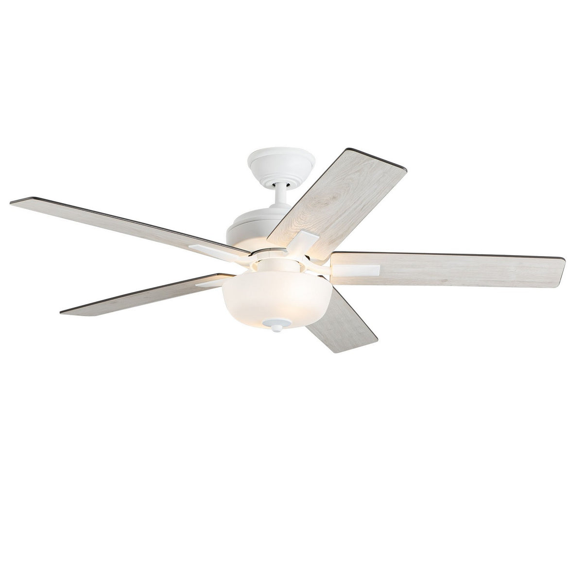 Ventilateur de plafond Erikson Ensemble d'éclairage avec commande murale, Blanc – vue 2