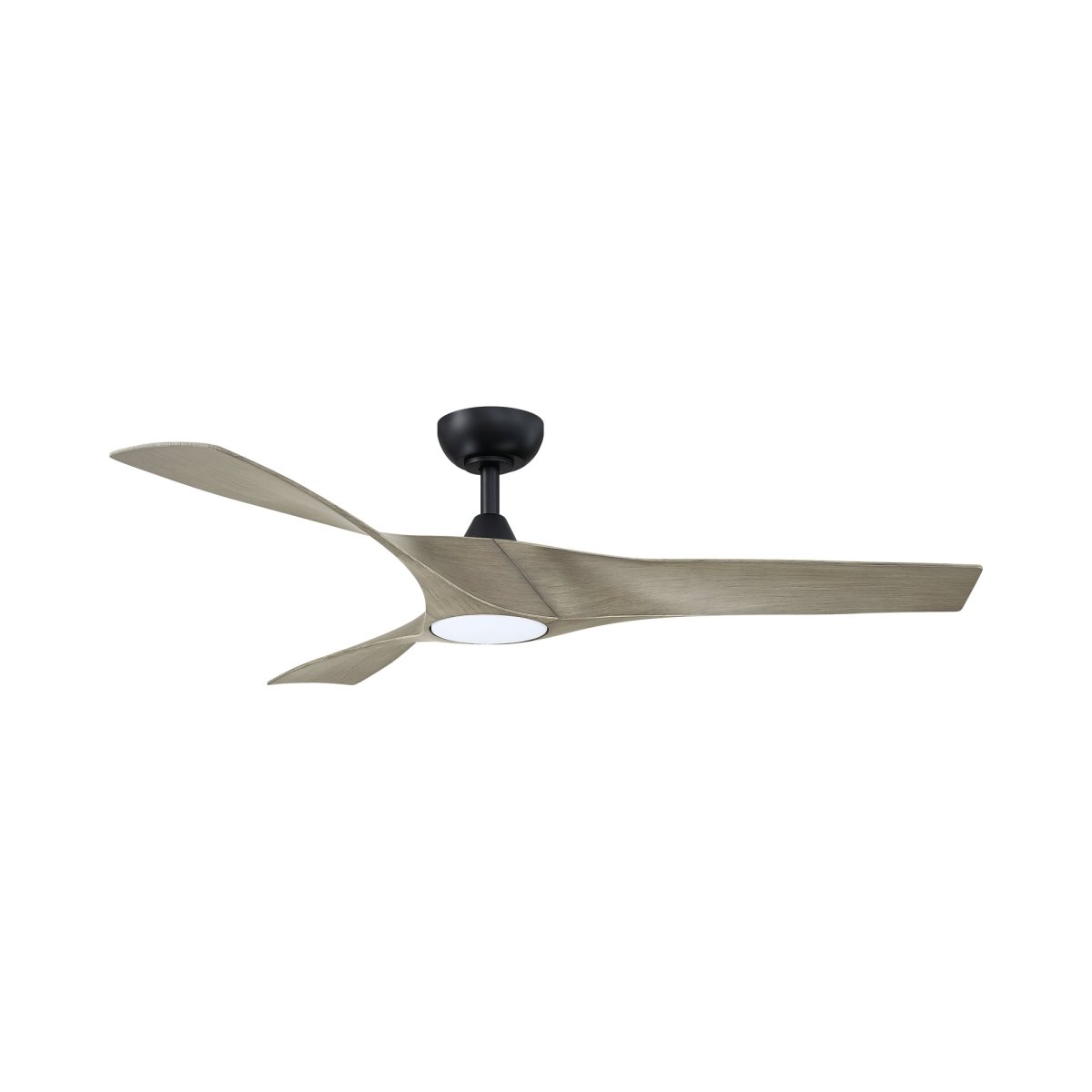 Ventilateur Genar - Chêne patiné noir et gris by Kendal | Luminaires & cie