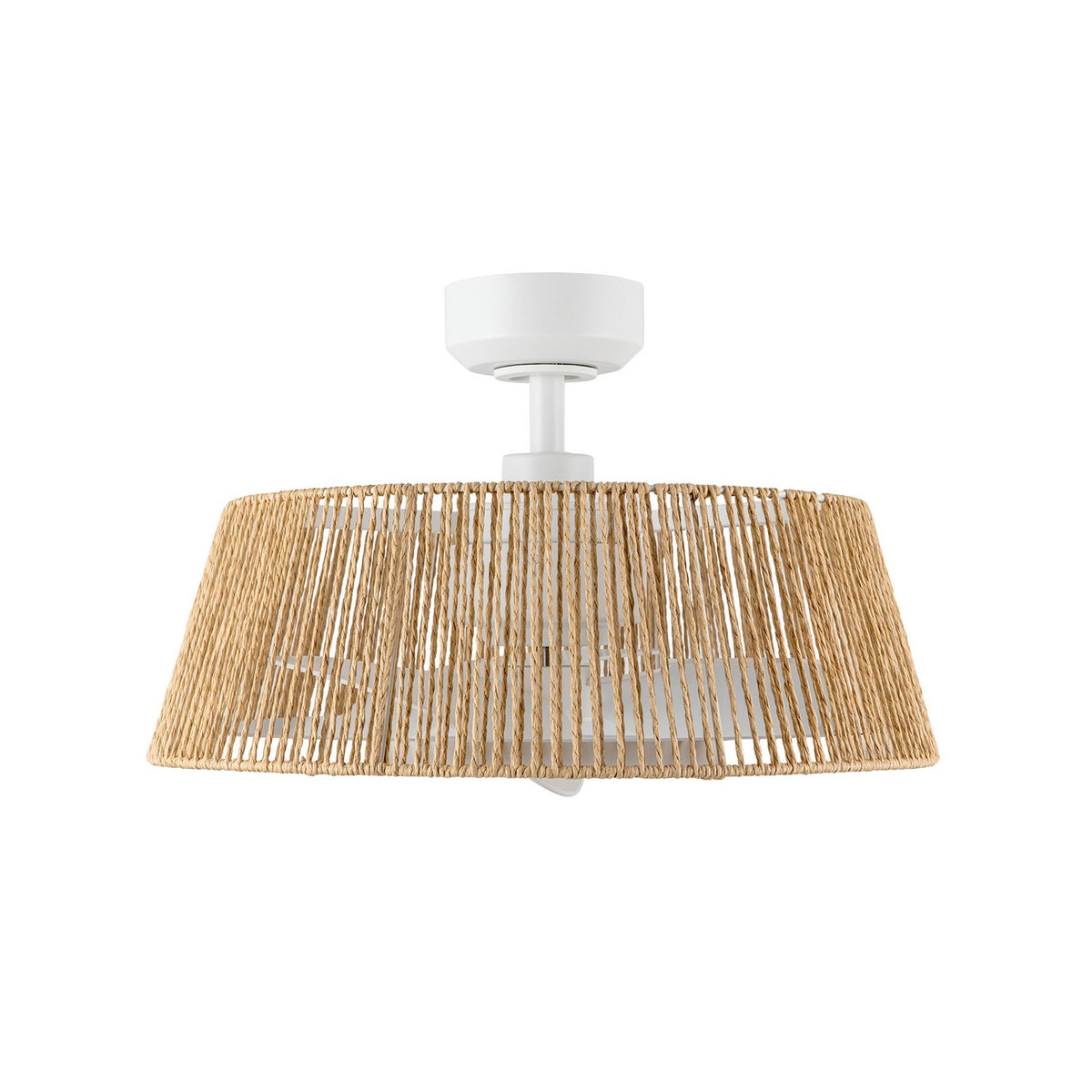 Ventilateur décoratif (Fandelier) Isla Blanc / Corde tressée – vue 2