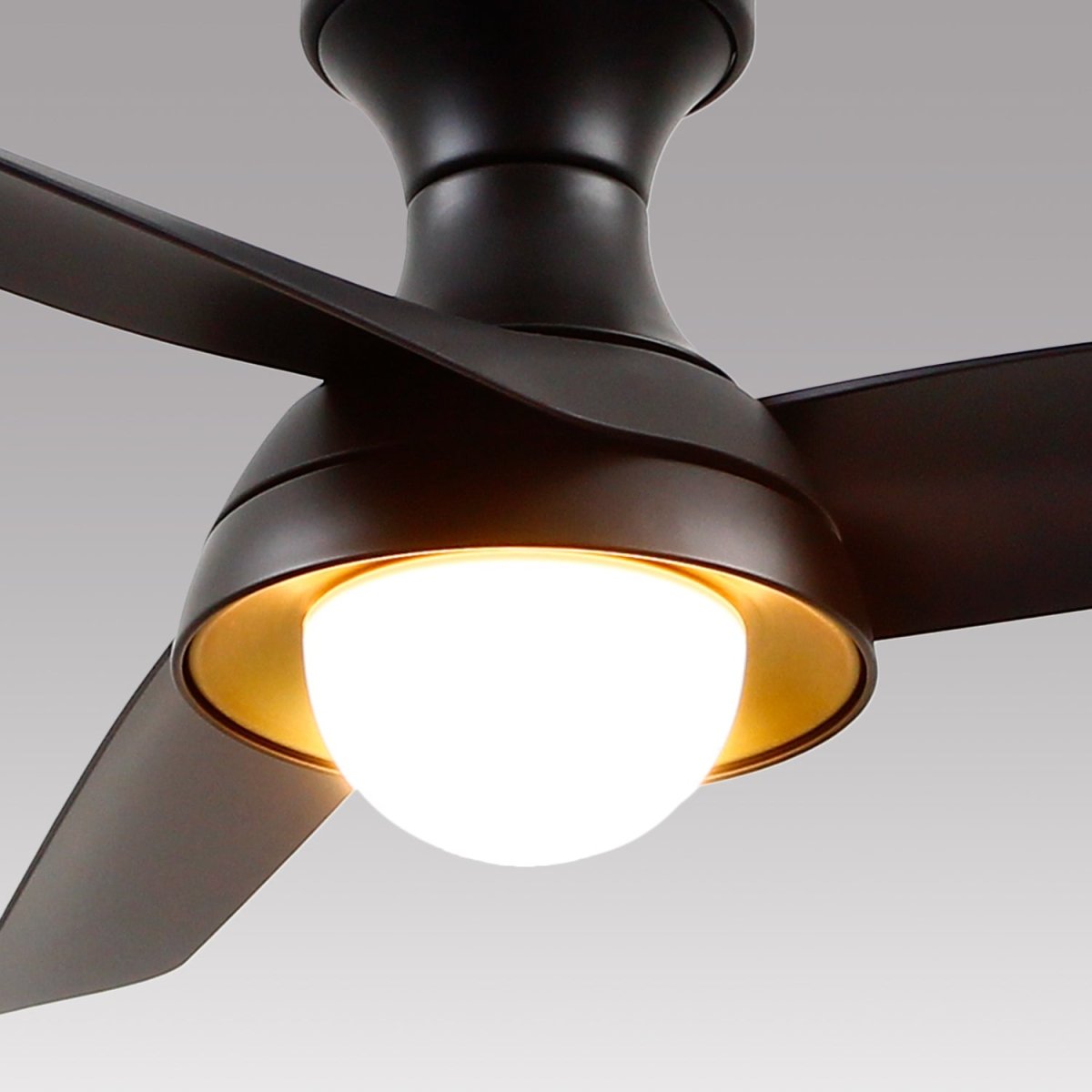 Ventilateur Rubio - H - Noir mat by Alora Lighting | Luminaires & cie