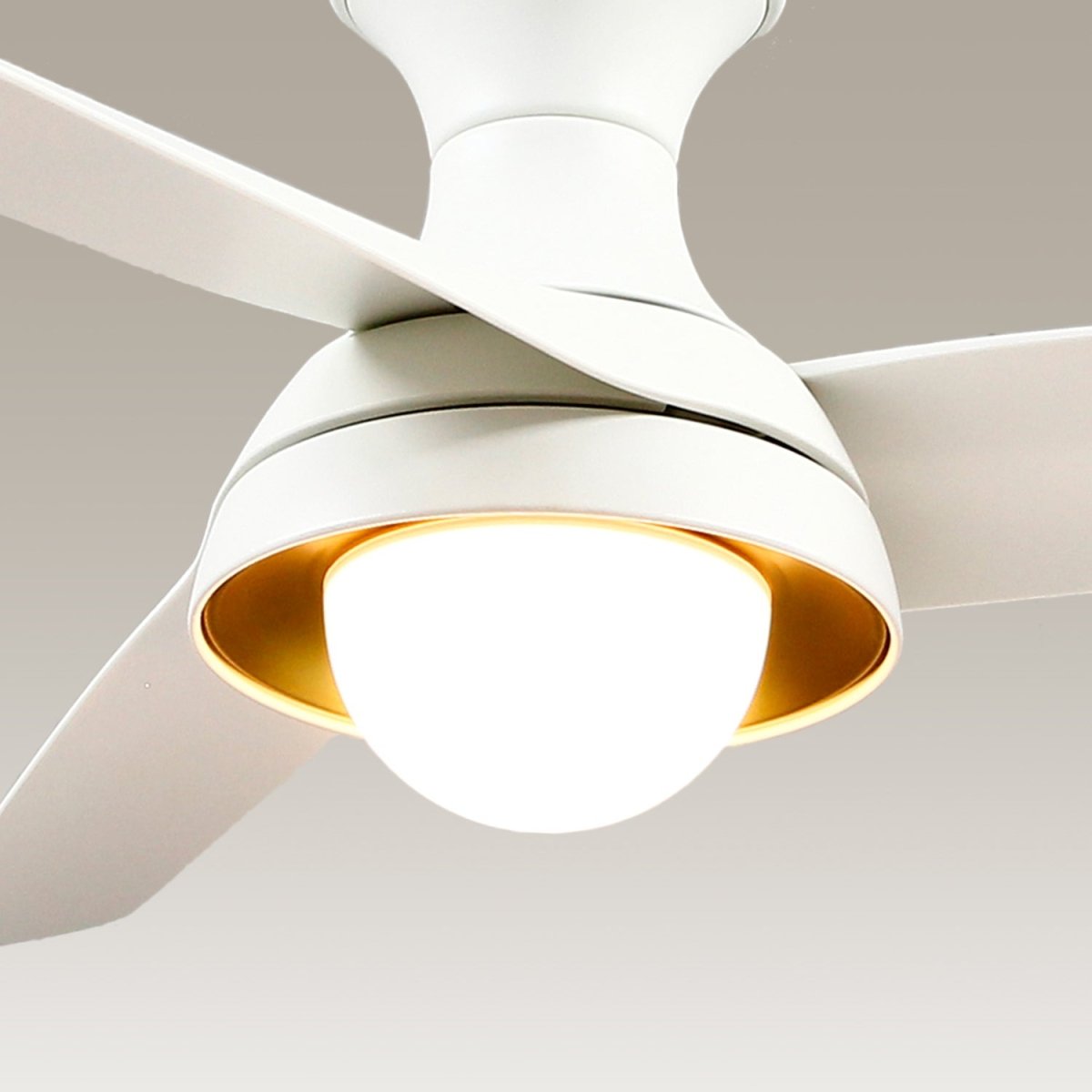 Ventilateur Rubio - H - Blanc by Alora Lighting | Luminaires & cie