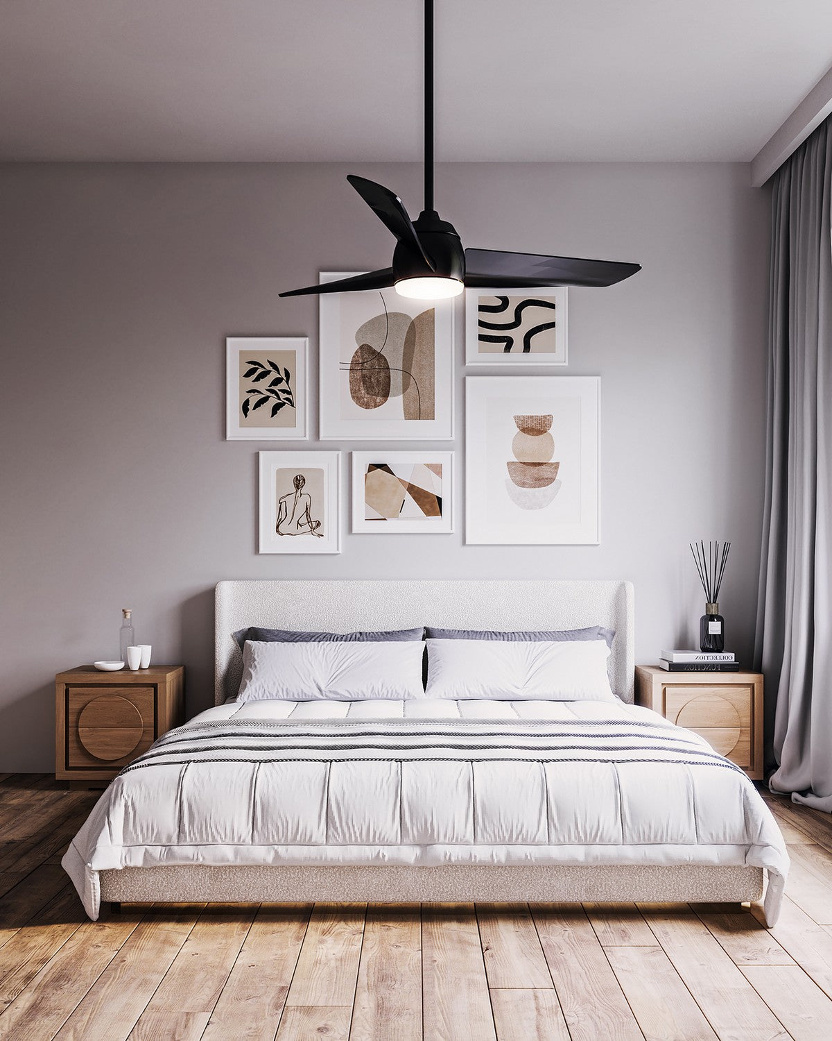 Ventilateur de plafond Thalia Noir, 16 1/8" – vue 10