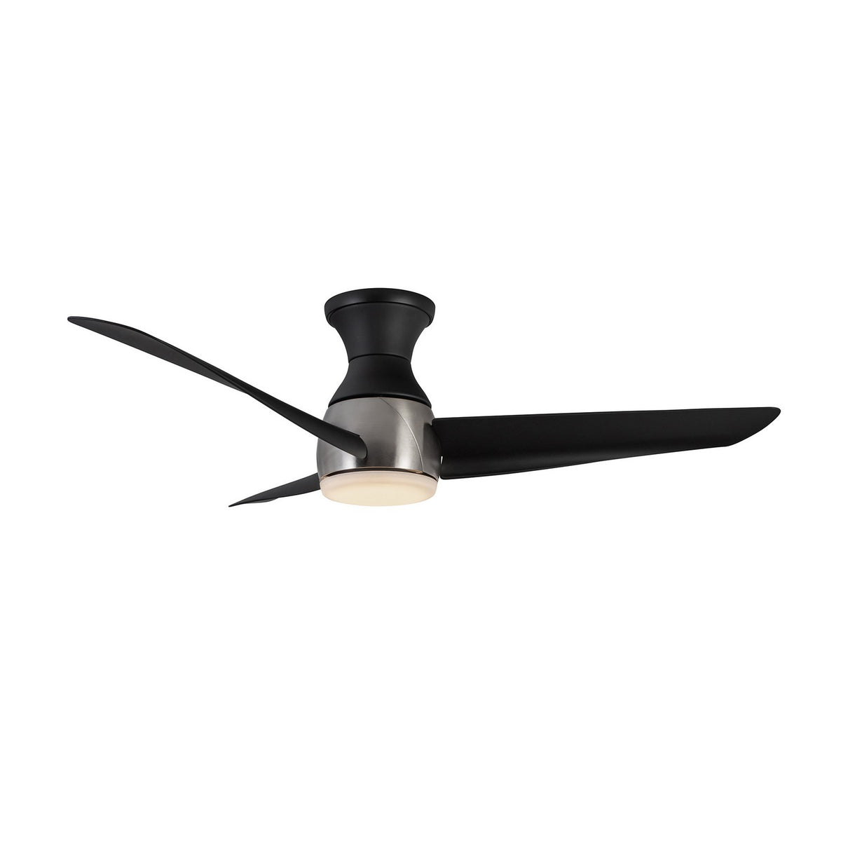 Ventilateur de plafond Thalia Nickel brossé / Noir, 14 1/8" – vue 3