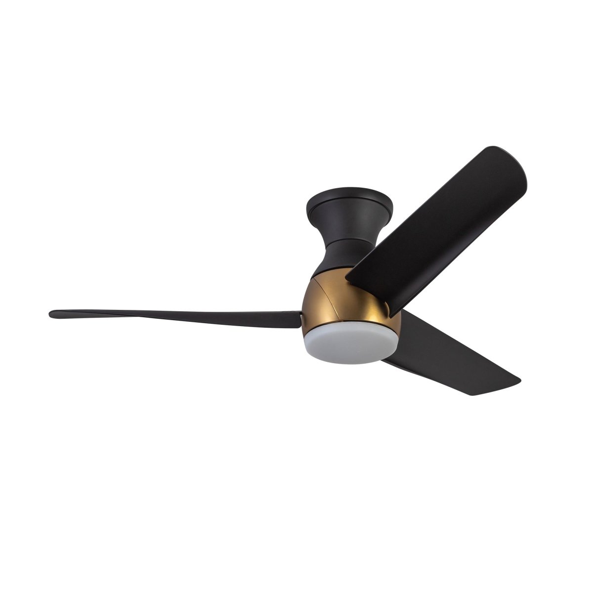Ventilateur Thalia - Or brossé / noir mat 14 1/8" by Kuzco Lighting | Luminaires & cie