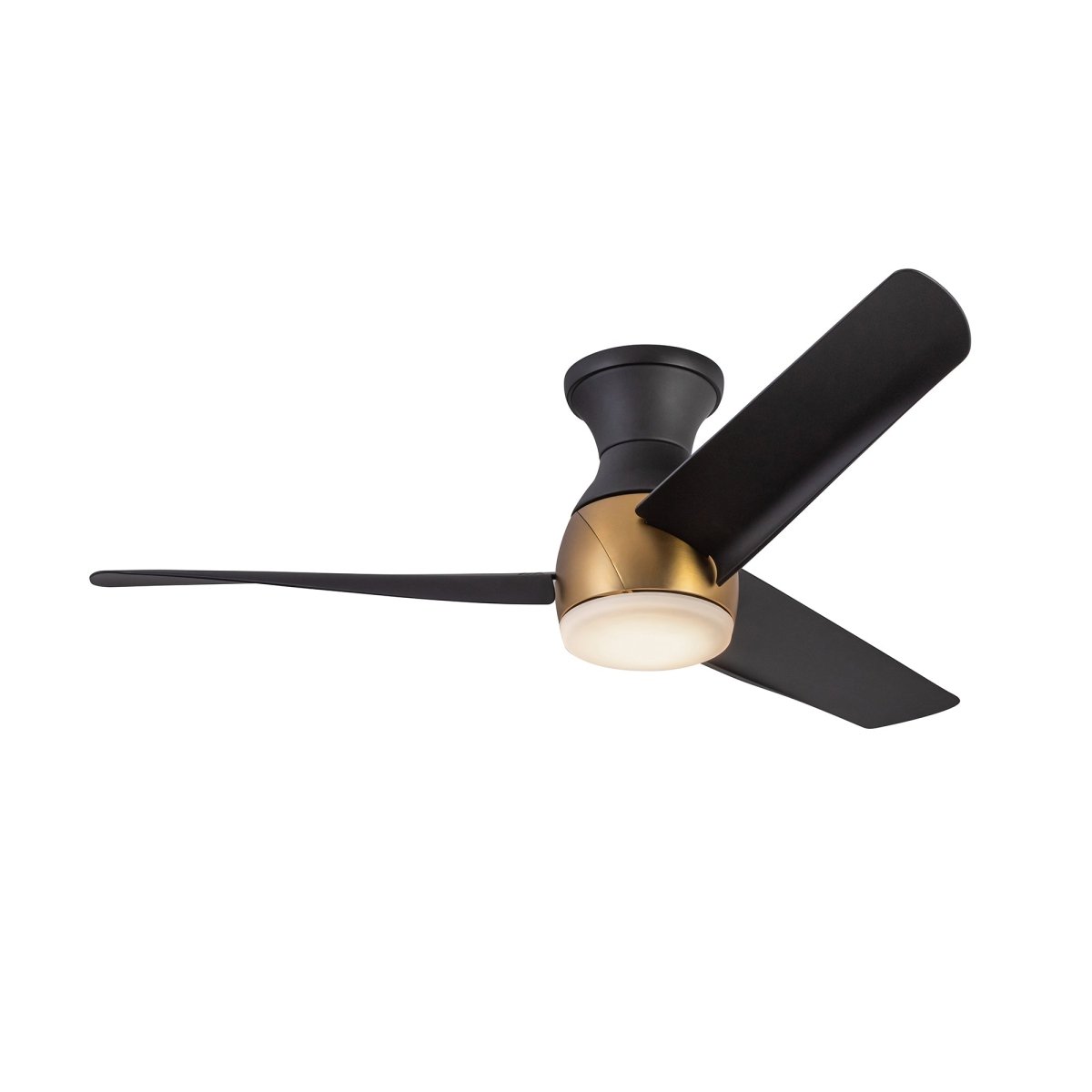 Ventilateur Thalia - Or brossé / noir mat 14 1/8" by Kuzco Lighting | Luminaires & cie