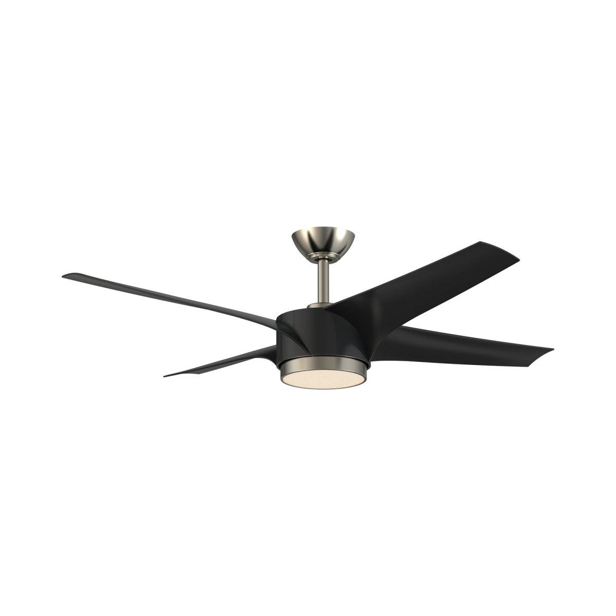 Ventilateur Vela - Noir et nickel satiné by Kendal | Luminaires & cie