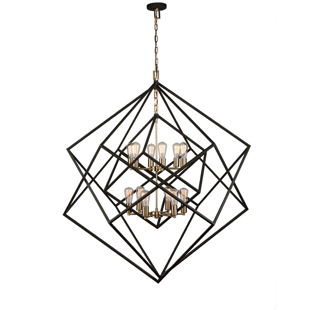 Chandelier Artistry - Noir mat by Artcraft | Luminaires & cie