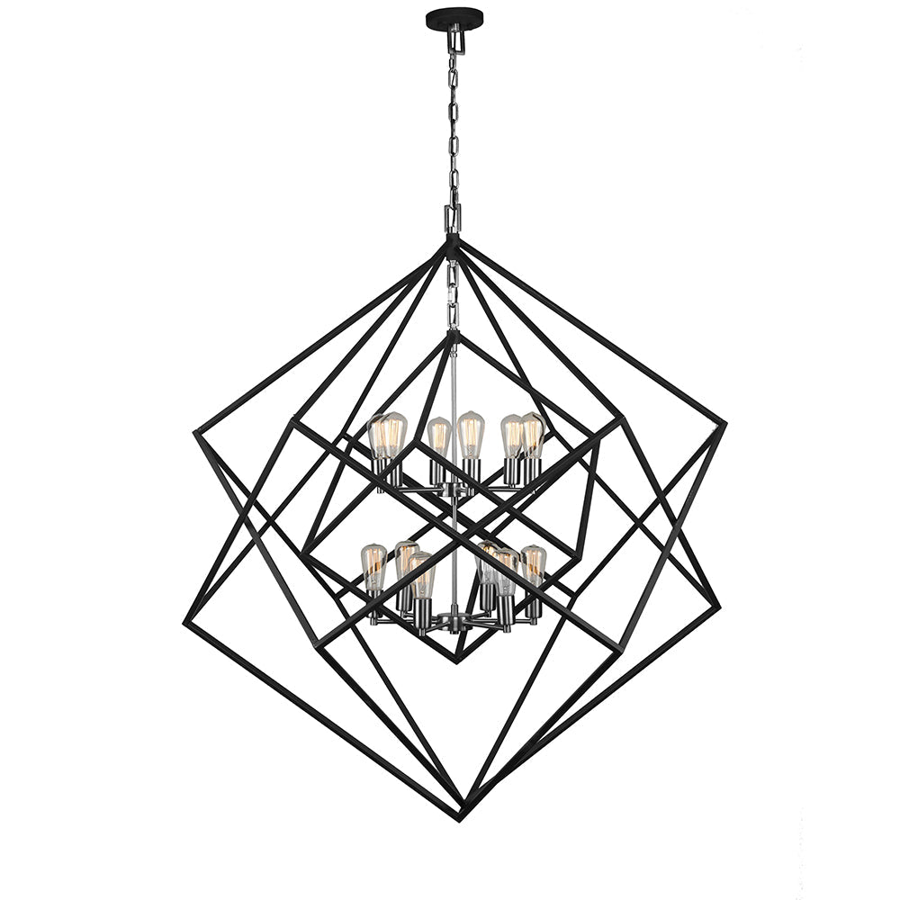 Chandelier Artistry - Nickel poli by Artcraft | Luminaires & cie
