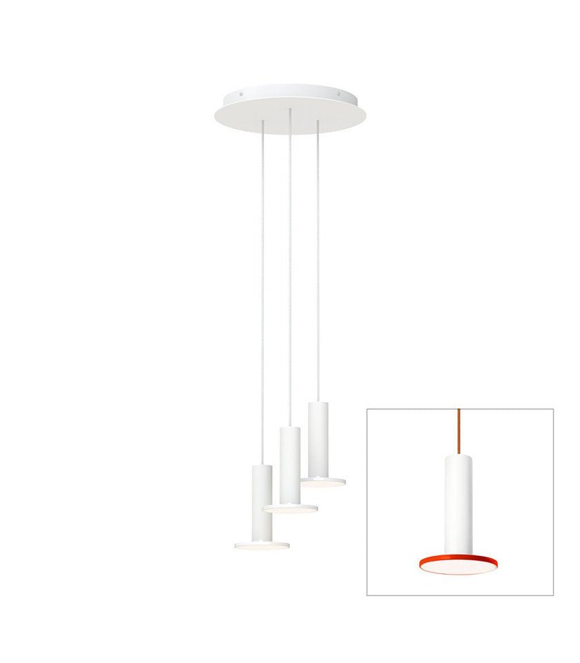 Chandelier Cielo 3 - Noir / Noir - Cordon Noir by Pablo Designs | Luminaires & cie