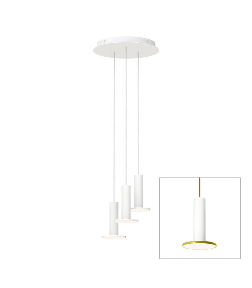 Chandelier Cielo 3 - Noir / Noir - Cordon Noir by Pablo Designs | Luminaires & cie