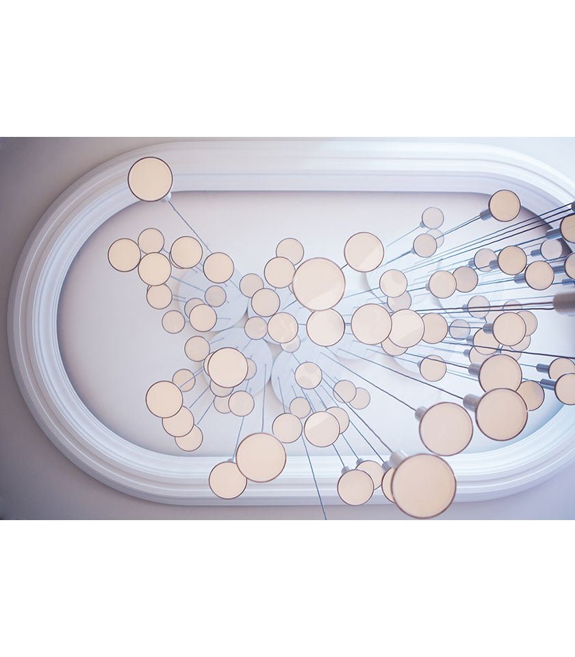 Chandelier Cielo 3 - Noir / Noir - Cordon Noir by Pablo Designs | Luminaires & cie