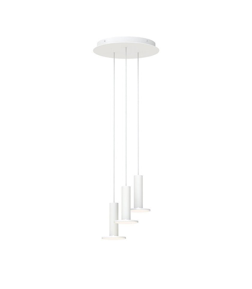 Chandelier Cielo 3 - Cielo Blanc / Blanc - Cordon Blanc by Pablo Designs | Luminaires & cie