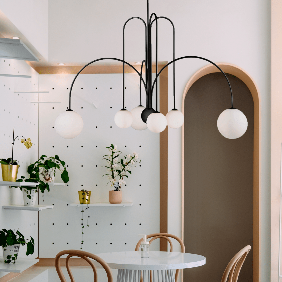 Chandelier Comet 6 Light - by Artcraft | Luminaires & cie