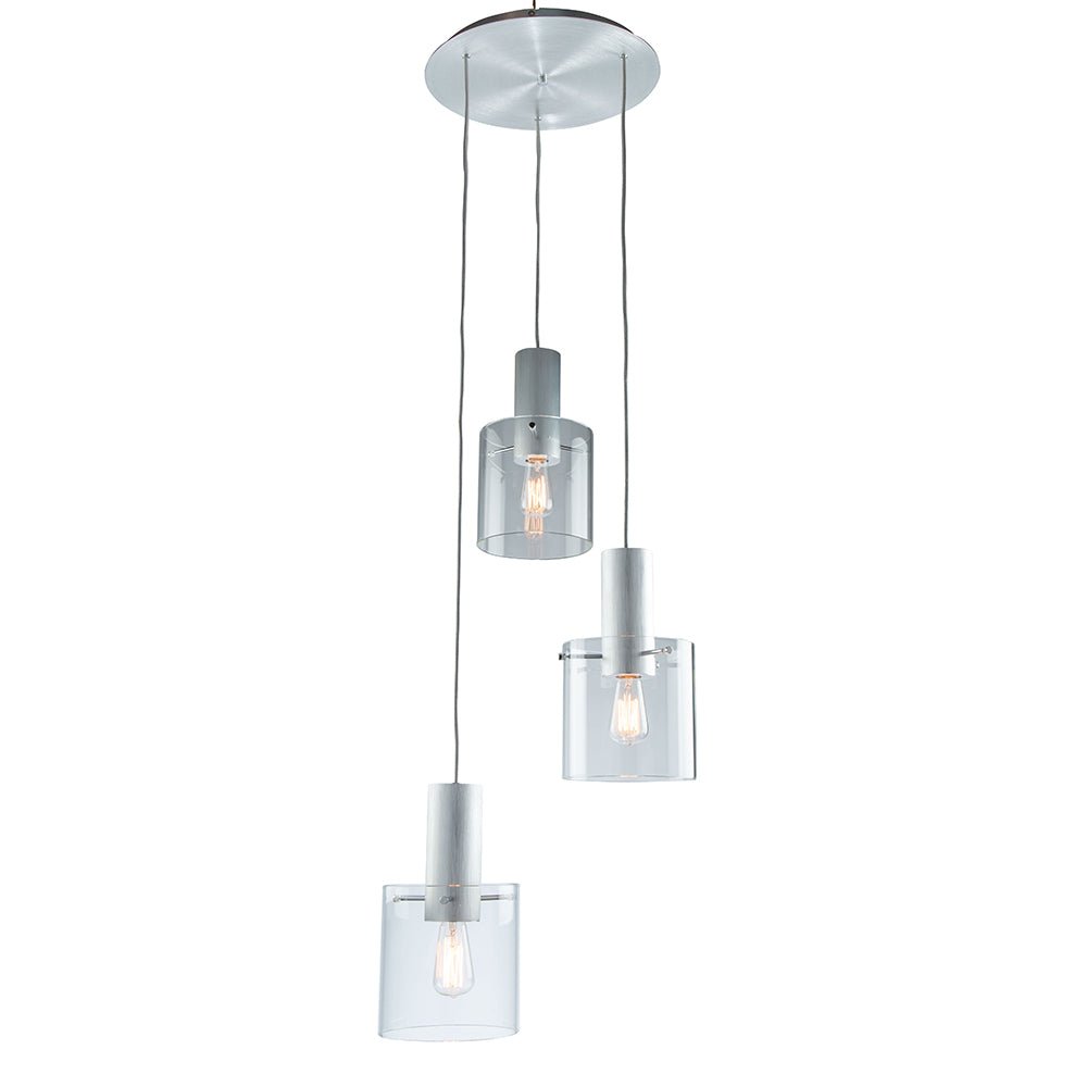 Chandelier Henley 3 Light - Noir Satiné by Artcraft | Luminaires & cie