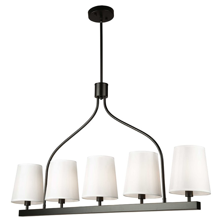 Chandelier Linéaire Rhythm - Noir by Artcraft | Luminaires & cie