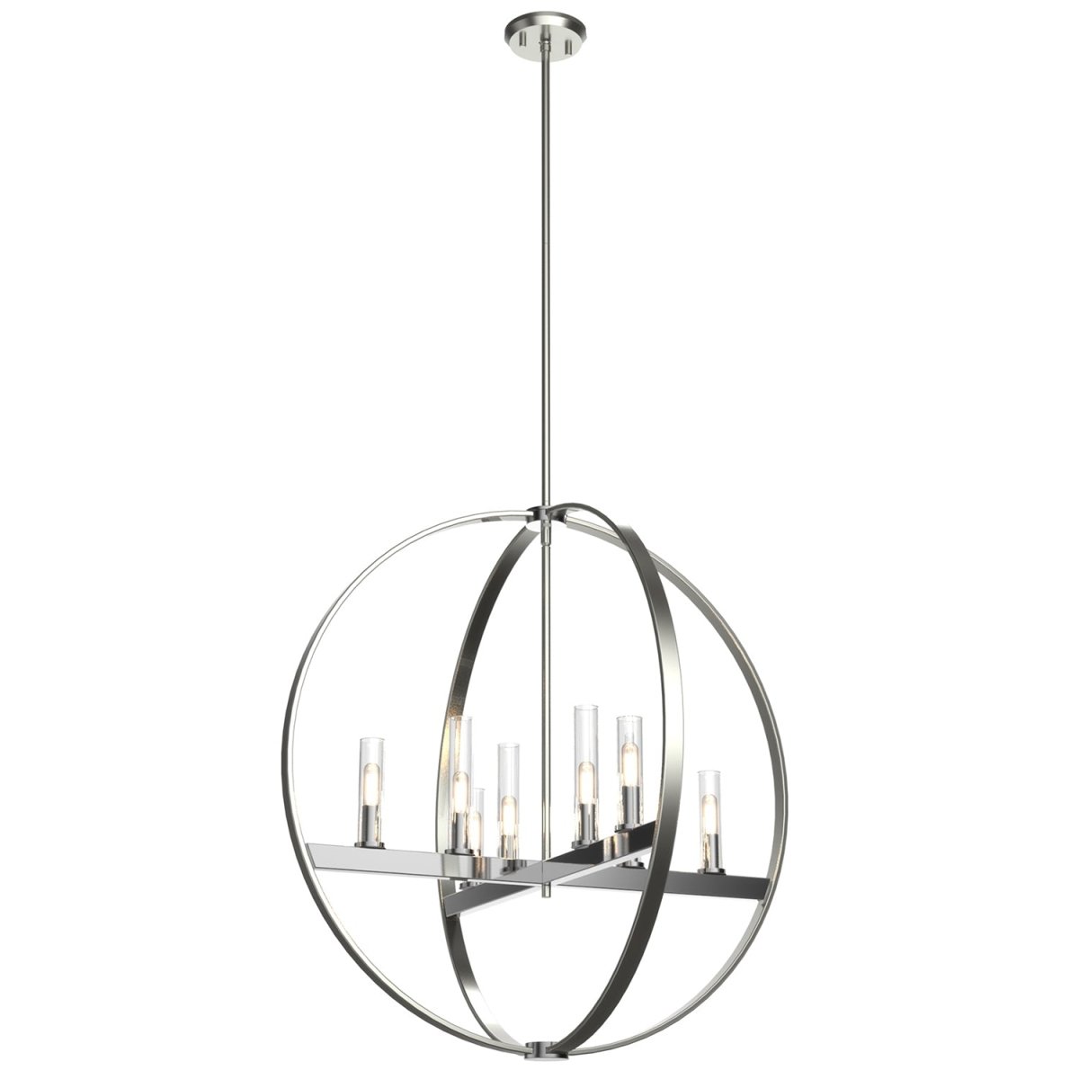 Chandelier Mont Royal - Nickel satiné et graphite 20" by DVI Lighting | Luminaires & cie