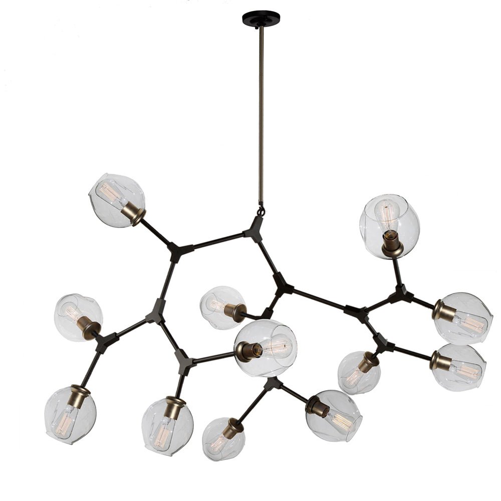Chandelier Organic - Laiton by Artcraft | Luminaires & cie